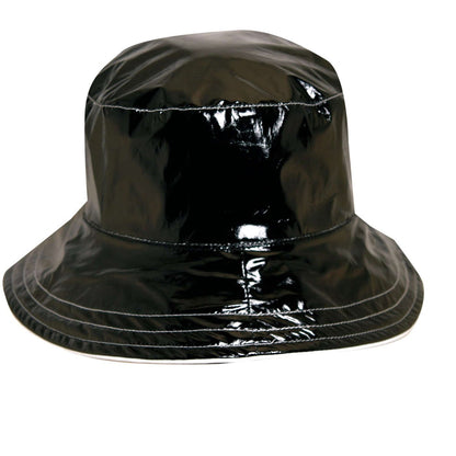 Reversible Polka Dot Rain Hat - Scala Collection Hats Cloche Scala Hats