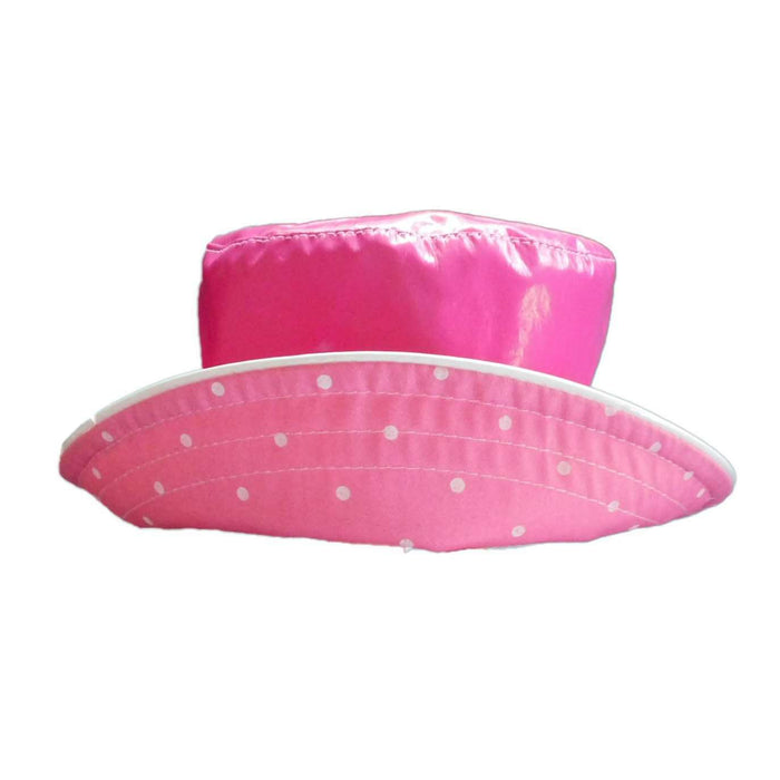 Reversible Polka Dot Rain Hat - Scala Collection Hats Cloche Scala Hats