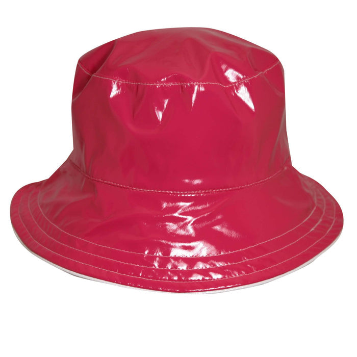 Reversible Polka Dot Rain Hat - Scala Collection Hats Cloche Scala Hats
