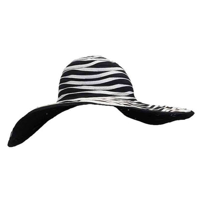 Ribbon and Straw Two Tone Sun Hat - Milani Hats Floppy Hat Milani Hats