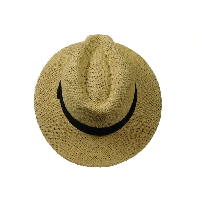 Safari Hat with Black Band - Milani Hats Safari Hat Milani Hats