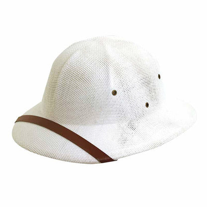 Safari Pith Helmet - Milani Hats Pith Helmet Milani Hats ms414 White M/L