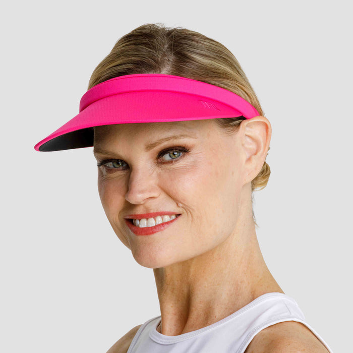 Samantha Women's Visor - Tails Active Wear Visor Cap Tails Active Wear 197157083136 Cerise