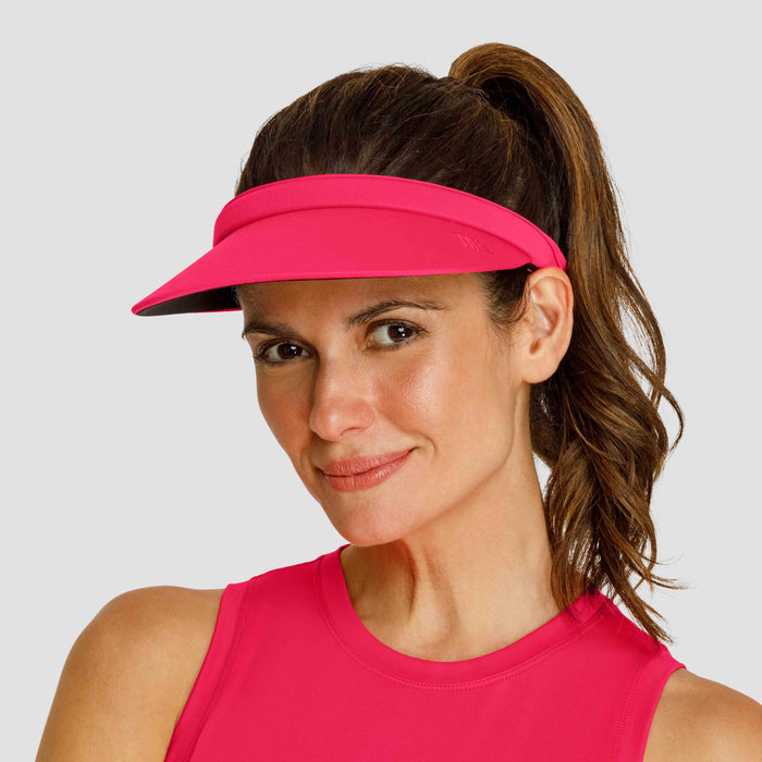 Samantha Women's Visor - Tails Active Wear Visor Cap Tails Active Wear 197127055270 Wild Cherry