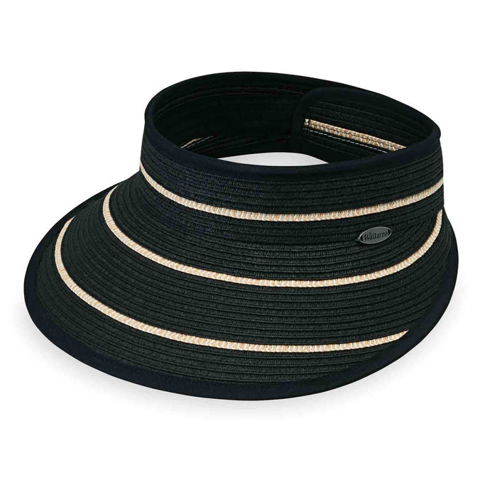 Savannah Visor by Wallaroo Hats Visor Cap Wallaroo Hats SAVVIS-BC Black OS