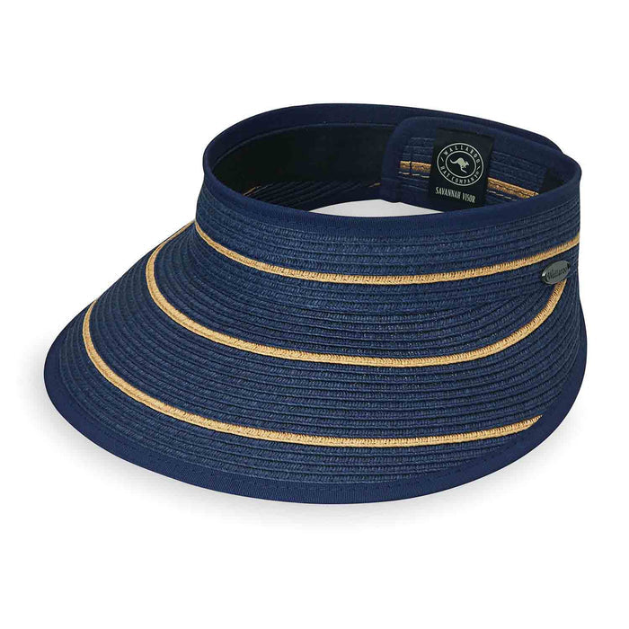 Savannah Visor by Wallaroo Hats Visor Cap Wallaroo Hats SAVVIS-NY Navy OS