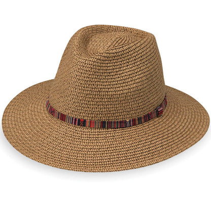Sedona XL Fedora for Large Head by Wallaroo Hat Company Safari Hat Wallaroo Hats SEDXL-CA Camel Large/X-Large (61 cm)