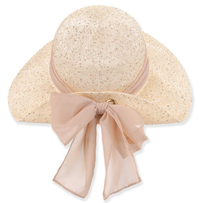 Sequin Knit Pinned Up Back Facesaver Hat - Sun 'N' Sand Hats Facesaver Hat Sun N Sand Hats