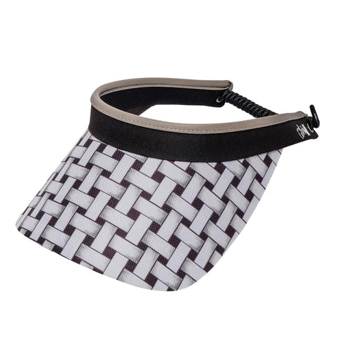 Shadow Weave Coil Lace Sun Visor - GloveIt® Golf Hats Visor Cap GloveIt V434 Black