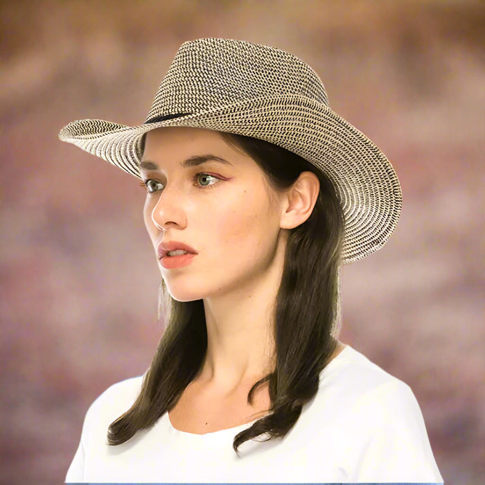 Shapeable Brim Straw Cowboy Hat - Boardwalk Style Cowboy Hat Boardwalk Style Hats