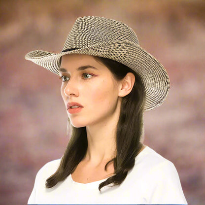 Shapeable Brim Straw Cowboy Hat - Boardwalk Style Cowboy Hat Boardwalk Style Hats