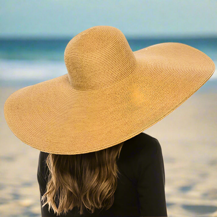 Simple and Glamorous Super Wide Brim Sun Hat - Boardwalk Style Wide Brim Sun Hat Boardwalk Style Hats