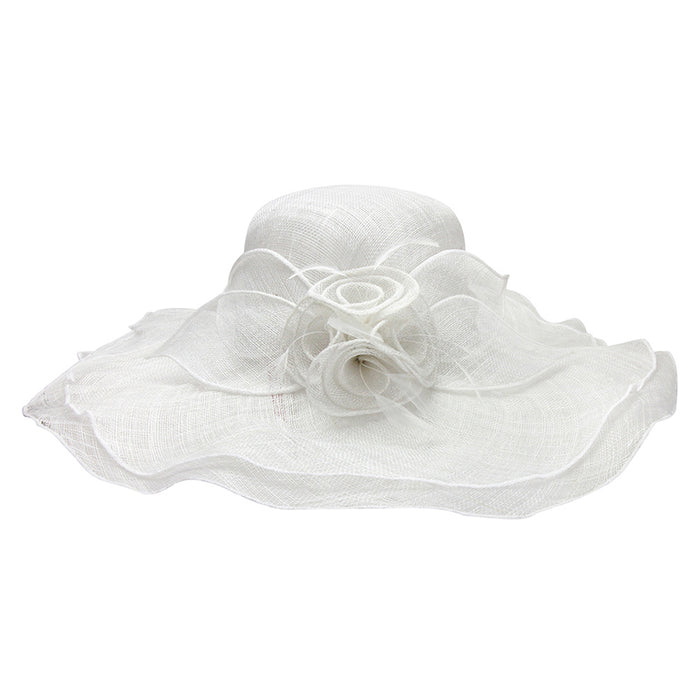 Sinamay Derby Hat with Four Roses Dress Hat Something Special LA
