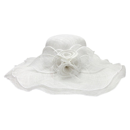Sinamay Derby Hat with Four Roses Dress Hat Something Special LA