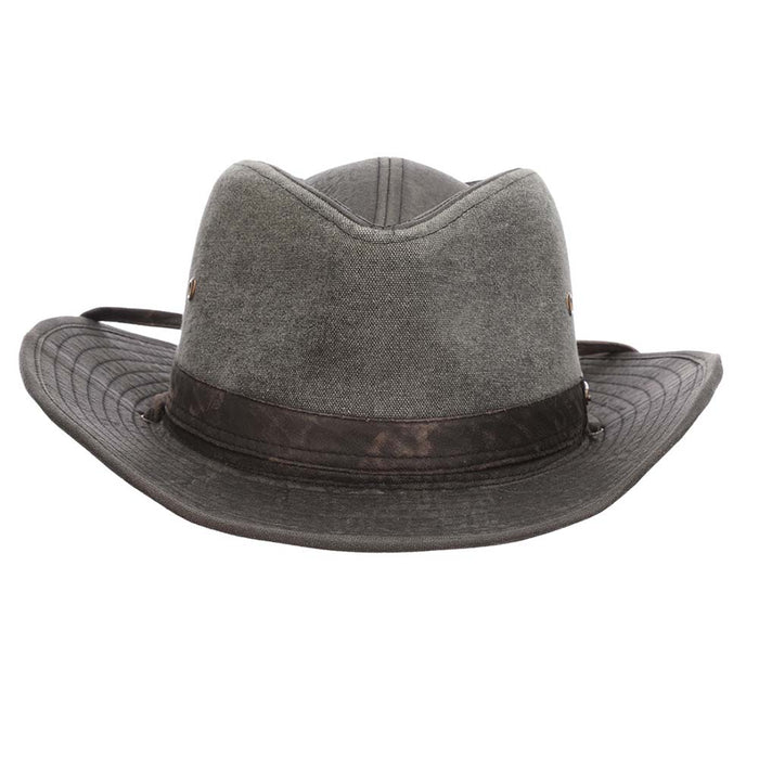 Skyebar Cloth Safari Hat with Camo Band - Stetson Hats Safari Hat Stetson Hats