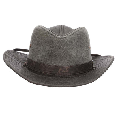 Skyebar Cloth Safari Hat with Camo Band - Stetson Hats Safari Hat Stetson Hats