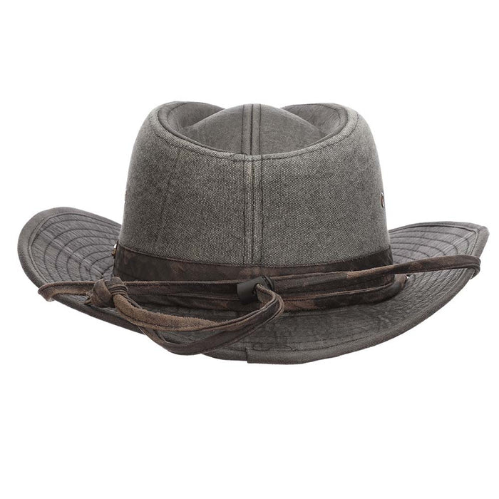 Skyebar Cloth Safari Hat with Camo Band - Stetson Hats Safari Hat Stetson Hats