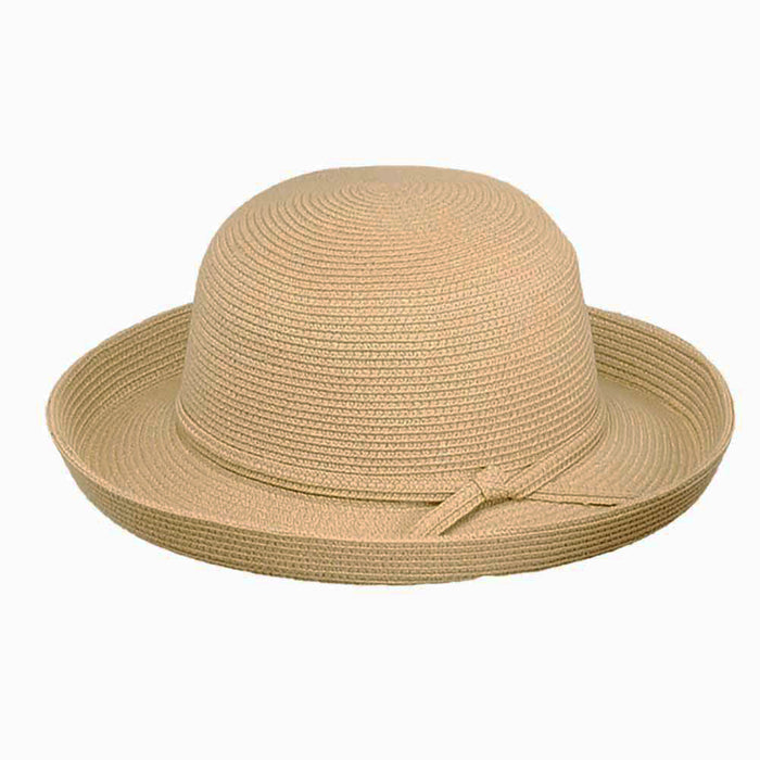 Small Kettle Brim Summer Hat - Jeanne Simmons Hats Kettle Brim Hat Jeanne Simmons Accessories js8329tn Tan OS (57 cm)
