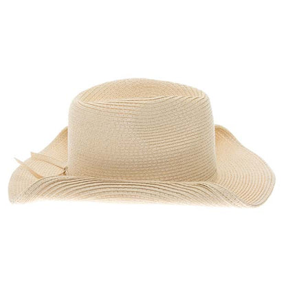 Small Size Cowboy Hat with Rolled Brim for Petites - Boardwalk Style Cowboy Hat Boardwalk Style Hats