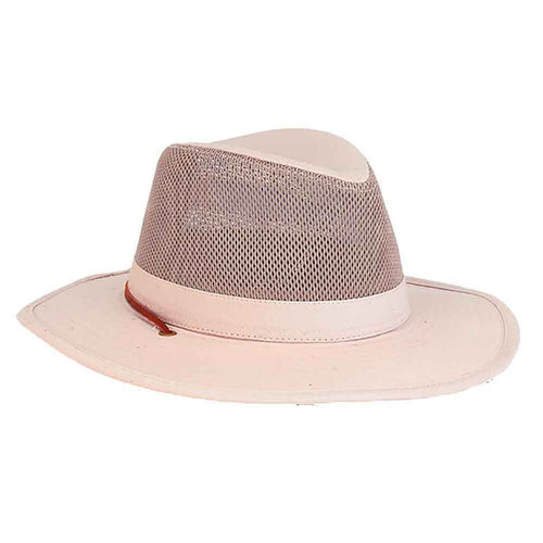 Small Size Safari Hat with Mesh Crown - Sunny Dayz™ Safari Hat Sun N Sand Hats HK453 Putty Small (55 cm)