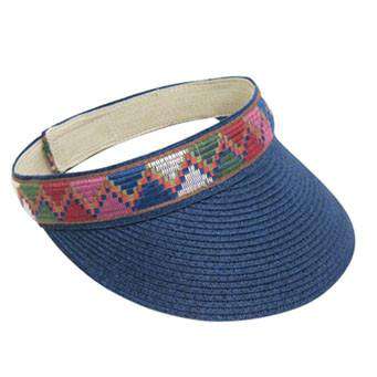 Southwestern Pattern Band Sun Visor Visor Cap Boardwalk Style Hats