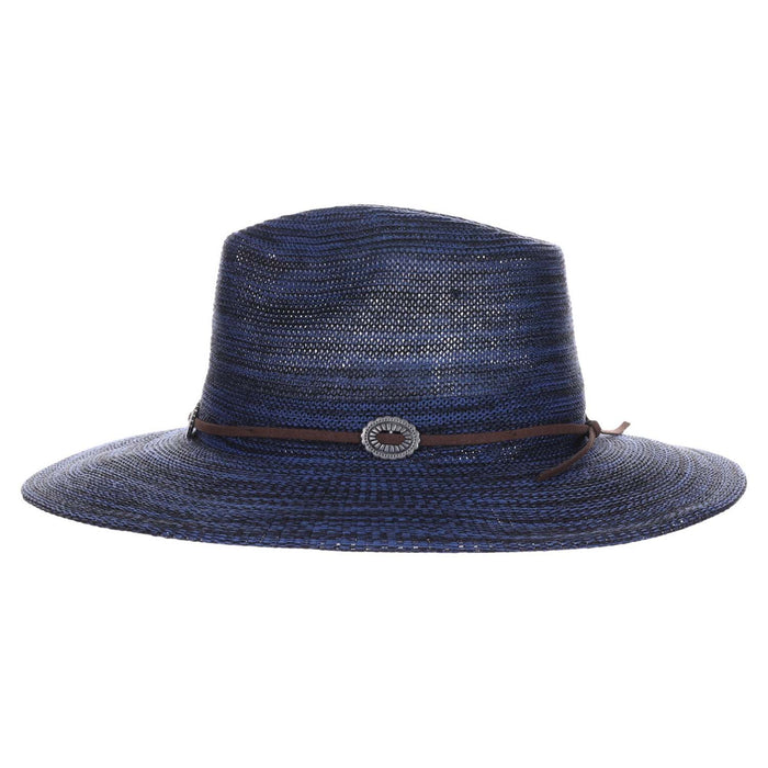 Space Dyed Knit Safari Hat with Conchos - Scala Pronto Safari Hat Scala Hats