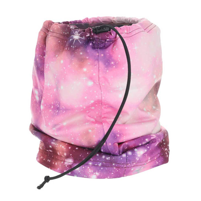 Star Light Print Poly Knit Neck Gaiter - Dorfman Pacific Hats Scarves Dorfman Hat Co. LW762-PINK Pink OS