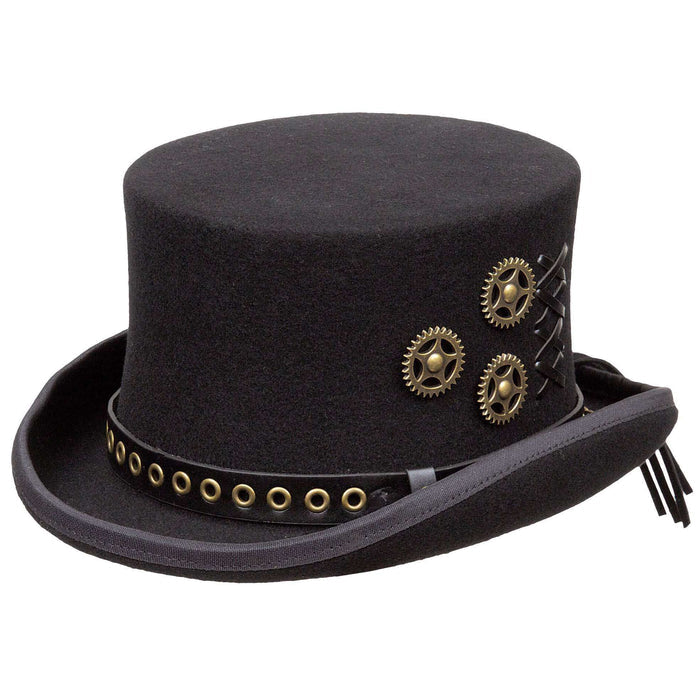 Steampunk Top Hat - K. Keith Top Hat Great hats by Karen Keith MWWF967-5M Black M