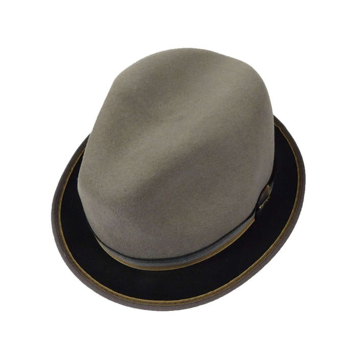 Stingy Brim Two Tone Trilby Hat - Scala Hats for Men Fedora Hat Scala Hats