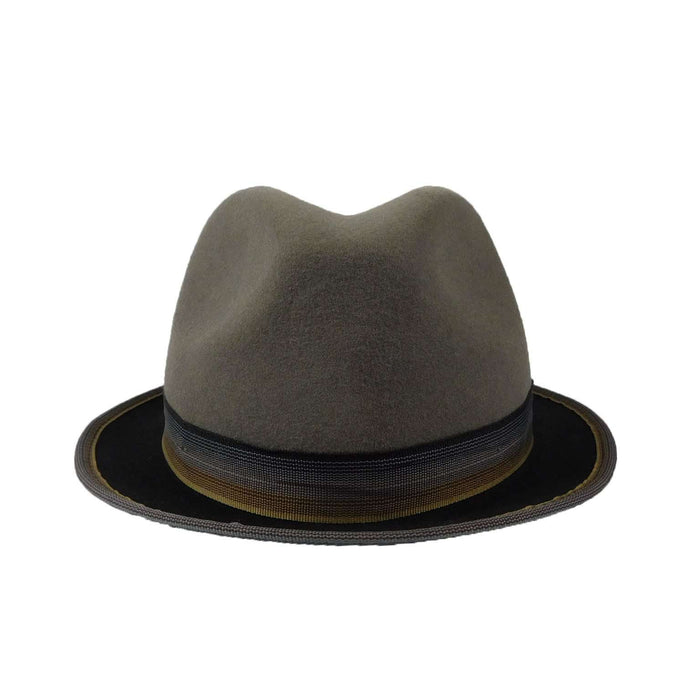 Stingy Brim Two Tone Trilby Hat - Scala Hats for Men Fedora Hat Scala Hats