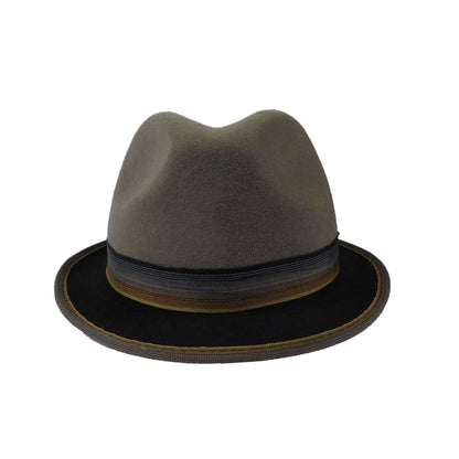 Stingy Brim Two Tone Trilby Hat - Scala Hats for Men Fedora Hat Scala Hats