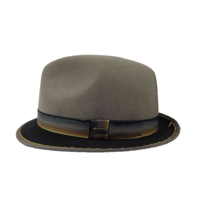 Stingy Brim Two Tone Trilby Hat - Scala Hats for Men Fedora Hat Scala Hats