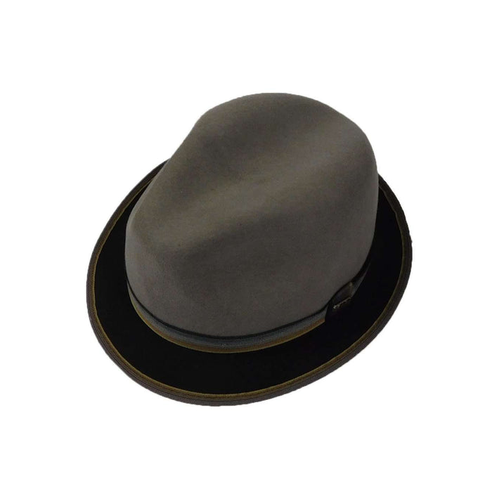 Stingy Brim Two Tone Trilby Hat - Scala Hats for Men Fedora Hat Scala Hats