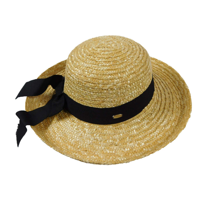 Straw Kettle Brim Hat Kettle Brim Hat California Hat Company WSSW590NT Natural