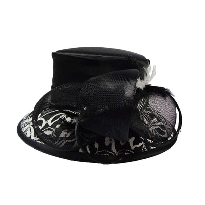Stunning Black Satin Dress Hat Dress Hat Something Special LA