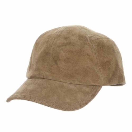 Suede Structured Baseball Cap - Stetson Hat Cap Stetson Hats STC379-TAN3 Tan Large