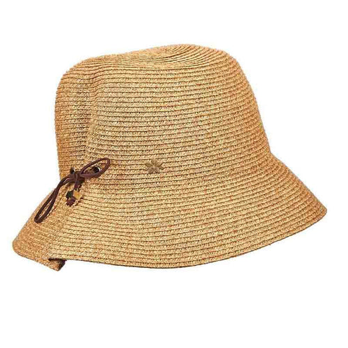 Summer Cloche with Wax Cord - Cappelli Straworld Cloche Cappelli Straworld csw220nt Natural