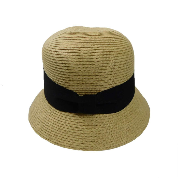 Summer Cloche with Wide Band Cloche Boardwalk Style Hats