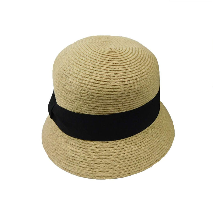 Summer Cloche with Wide Band Cloche Boardwalk Style Hats