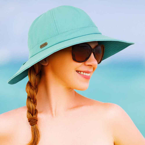 Sunshine Cotton Sun Hat with Split Brim - Sun 'n' Sand Hats Facesaver Hat Sun N Sand Hats
