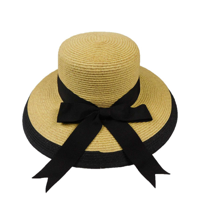 Tiffany Style Two Tone Summer Hat - Karen Keith Hats Wide Brim Hat Great hats by Karen Keith
