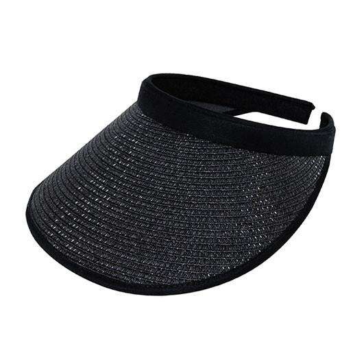 Toyo Straw Clip-on Sun Visor Visor Cap MegaCI MC4128BK Black