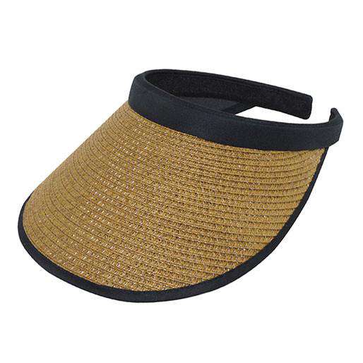 Toyo Straw Clip-on Sun Visor Visor Cap MegaCI MC4128BN Brown