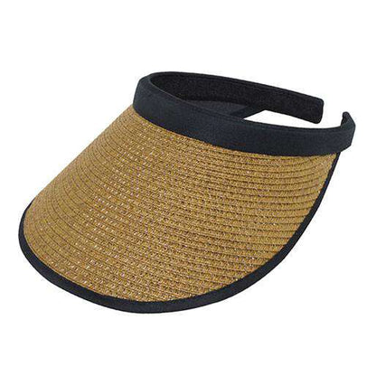 Toyo Straw Clip-on Sun Visor Visor Cap MegaCI MC4128BN Brown