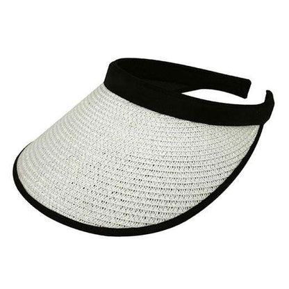 Toyo Straw Clip-on Sun Visor Visor Cap MegaCI MC4128WH White