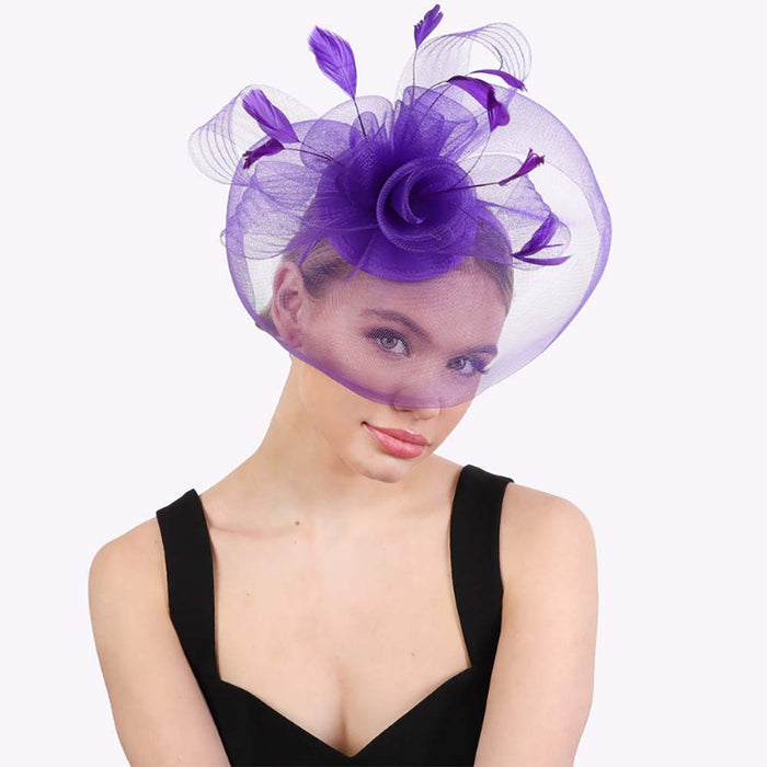 Triple Lily Veil Fascinator - Something Special Fascinator Something Special LA