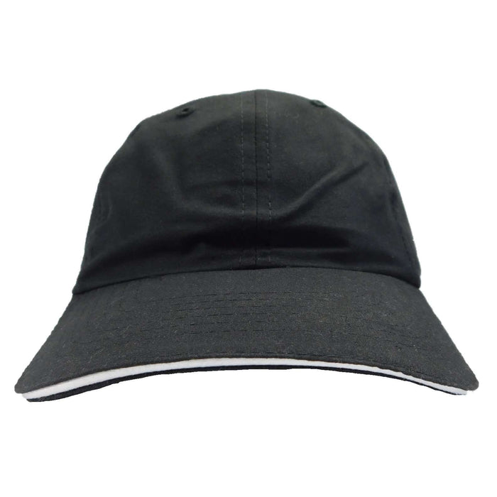Tropical Trends Sandwiched Cap Cap Dorfman Hat Co. C0003BK Black