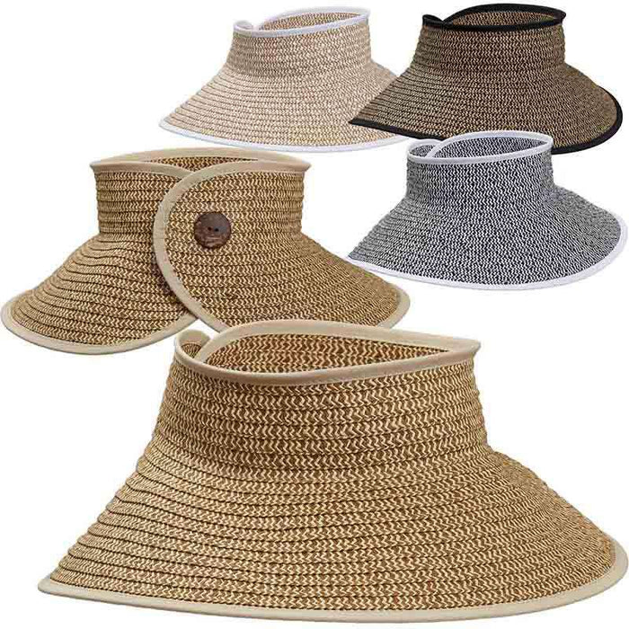 Tropical Trends Wrap-Around Sun Visor Hat Visor Cap Dorfman Hat Co.