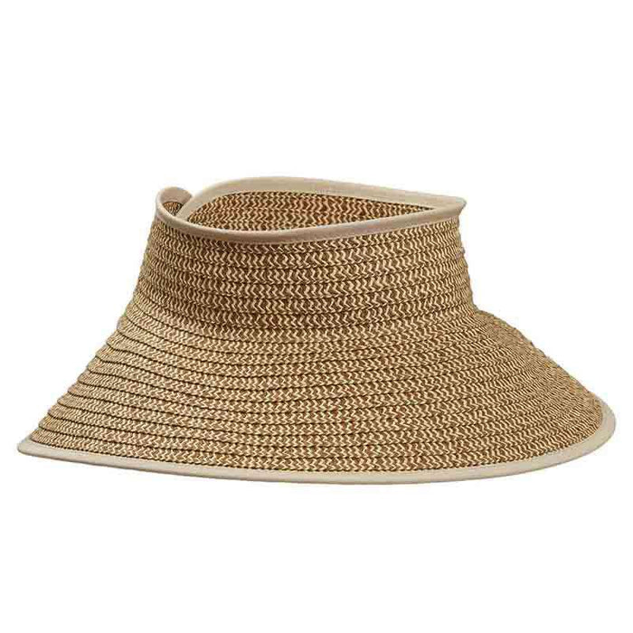 Tropical Trends Wrap-Around Sun Visor Hat Visor Cap Dorfman Hat Co. v227tt Toast tweed
