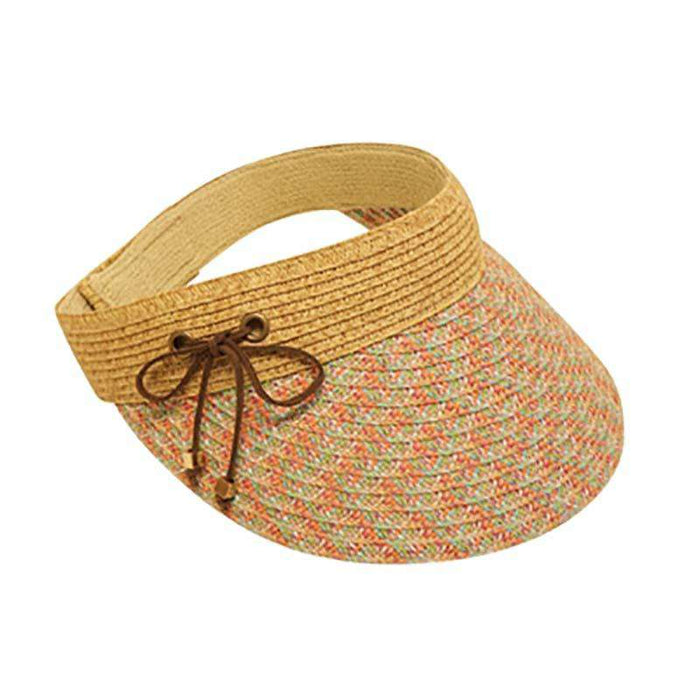 Tweed Brim Sun Visor Visor Cap Boardwalk Style Hats da726cr Coral